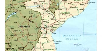 Carte du Mozambique routes