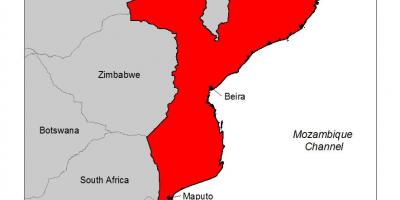 Carte du Mozambique, le paludisme